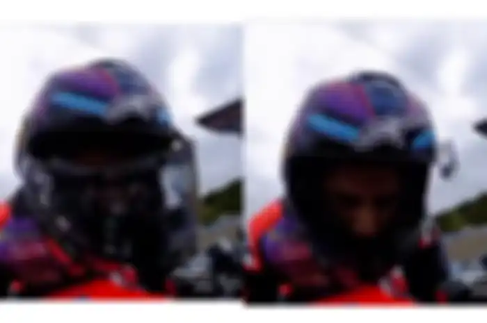 Visor helm Alpinestars R10 Jorge Martin copot saat FP2 MotoGP Spanyol 2024