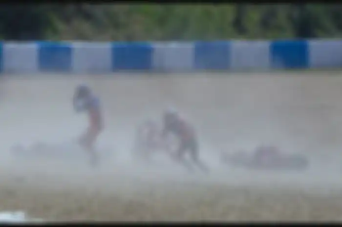 Banyak pembalap jatuh saat Sprint Race MotoGP Spanyol 2024