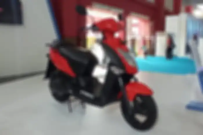 Motor listrik Kymco Agility EV mejeng di PEVS 2024 JIExpo Kemayoran, Jakarta Pusat. 