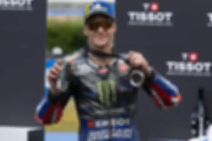 Bikin mangkel Fabio Quartararo podium Sprint MotoGP Spanyoal 2024 melayang gara-gara isi di dalam ban dan lambatnya wasit ambil keputusan