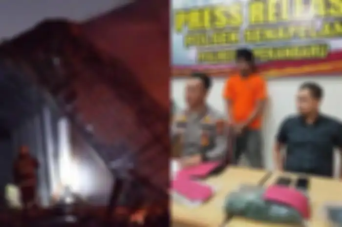 Sosok TRS (36) pria di Pekanbaru yang nekat membakar musala karena sakit hati.