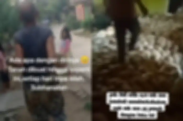 kondisi dalam rumah Cek Ana yang sudah dipenuhi bola batu yang dibuatnya.