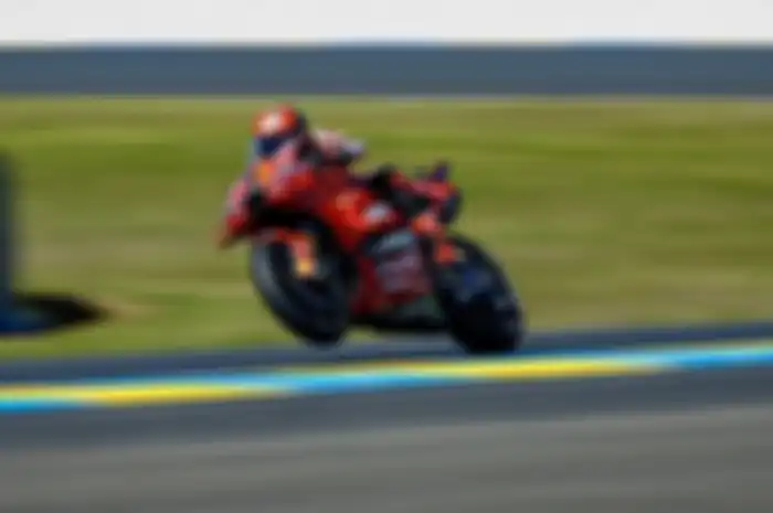 Francesco Bagnaia (Ducati Lenovo) di Sprint MotoGP Prancis 2024.