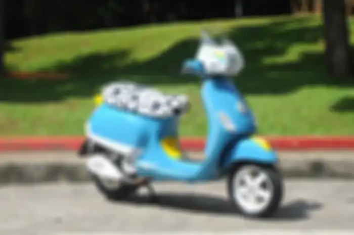 Modifikasi motor Vespa LX 150.