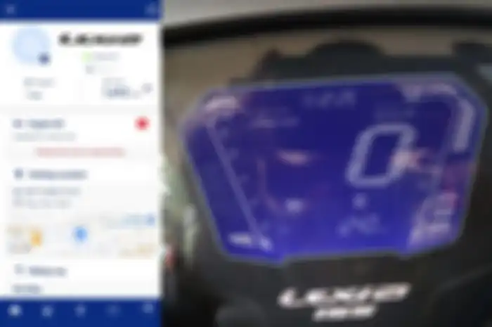 Ilustrasi konektivitas Y-Connect dari smartphone ke motor Yamaha LEXi LX 155 Connected ABS.