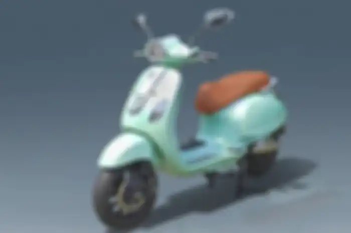 Motor listrik murah meriah bisa pilih Smoot Zuzu, desain mirip Vespa matic cicilan per bulan cuma Rp 195 ribu.