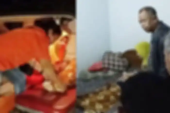 Unit INAFIS Satreskrim Polres Tulungagung melakukan olah TKP kasus balita dicekik bapaknya hingga tewas.