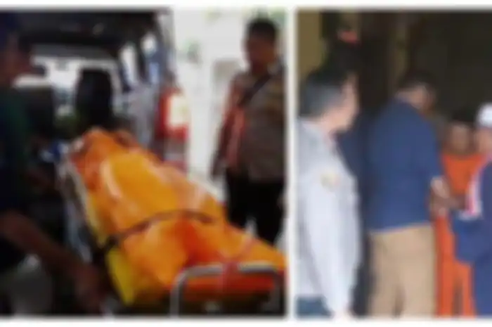 Kolase Foto jasad Inas (45) yang dibunuh anaknya, Rahmat (26) di Sukabumi dan pelaku bernama Rahmat (26) ditangkap polisi. Garpu tanah berdarah menjadi saksi bisu kekejian Rahmat (26) membunuh ibu kandungnya, Inas (45) di Sukabumi. 