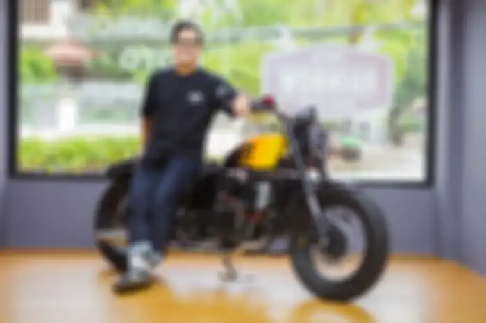 Adega Anggayasta, owner Rainbow Moto Builder. 