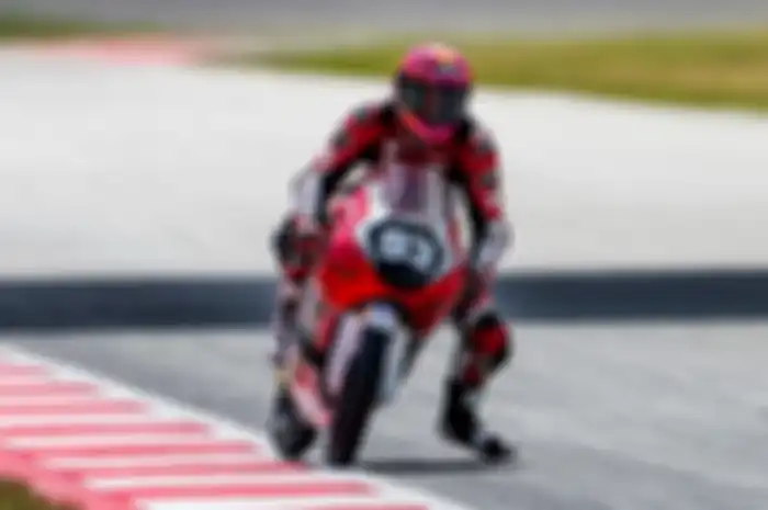 Pembalap Indonesia Arbi Aditama turun Moto3 Catalunya 2024.