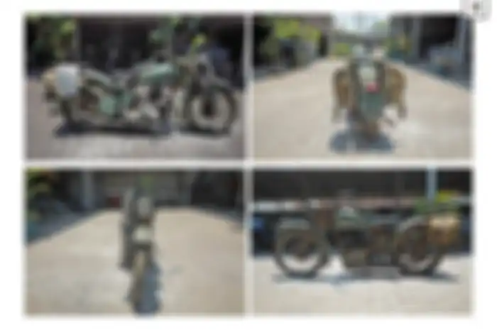 Motor perang dunia ke-II BSA mesin 600 cc dijual di Malang.