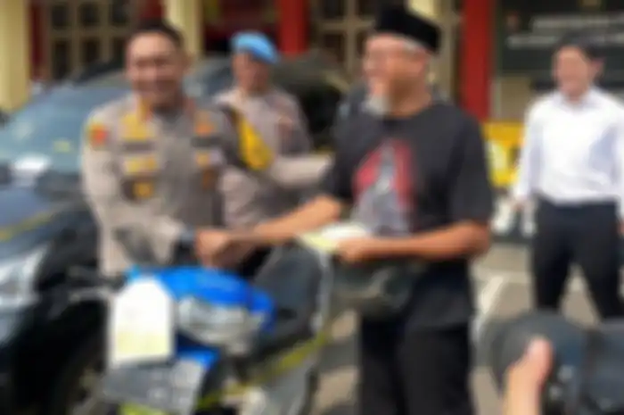 Motor milik pensiunan guru yang sempat dimaling ketemu dan dikembalikan di Majalengka