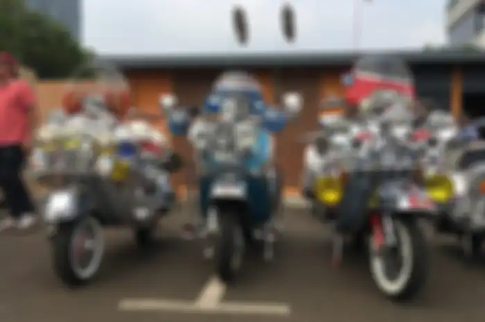 Modifikasi motor Vespa mods. 