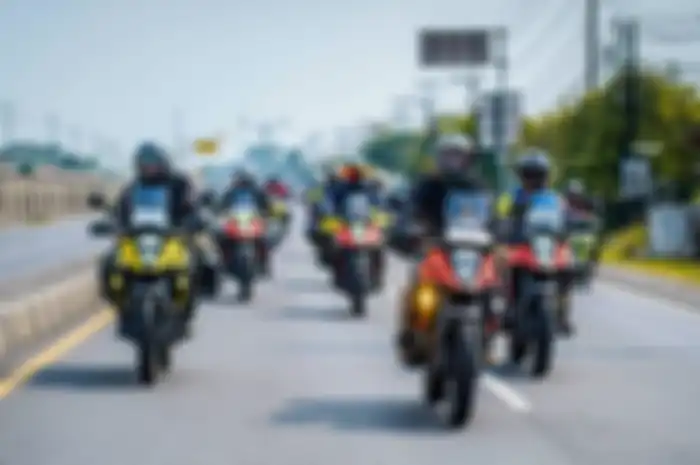 Touring akbar komunitas V-Strom Indonesia Owners (VION).