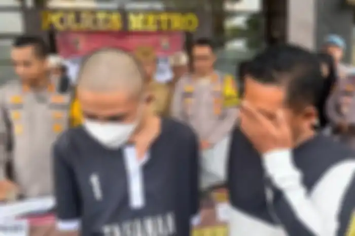 Tersangka geng motor menangis usai tertangkap