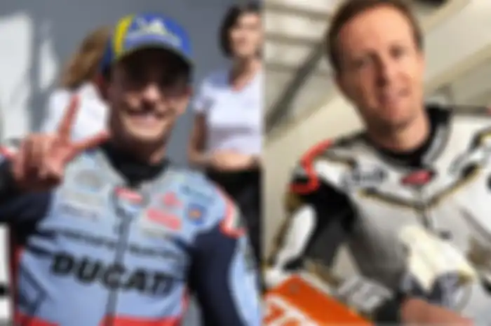 Marc Marquez (kiri) resmi jadi pembalap Ducati pabrikan musim depan, mirip dengan Sete Gibernau (kanan) di MotoGP 2006 lalu, simak faktanya