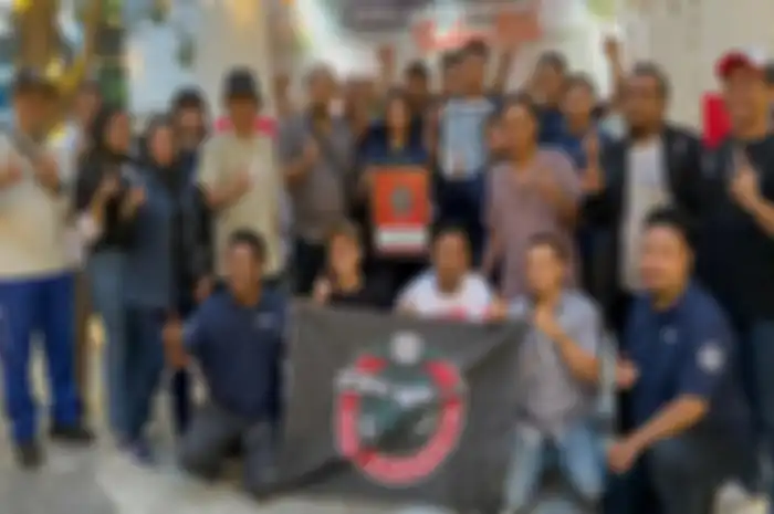 Momen saat deklarasi komunitas motor Stylo Club Surabaya.