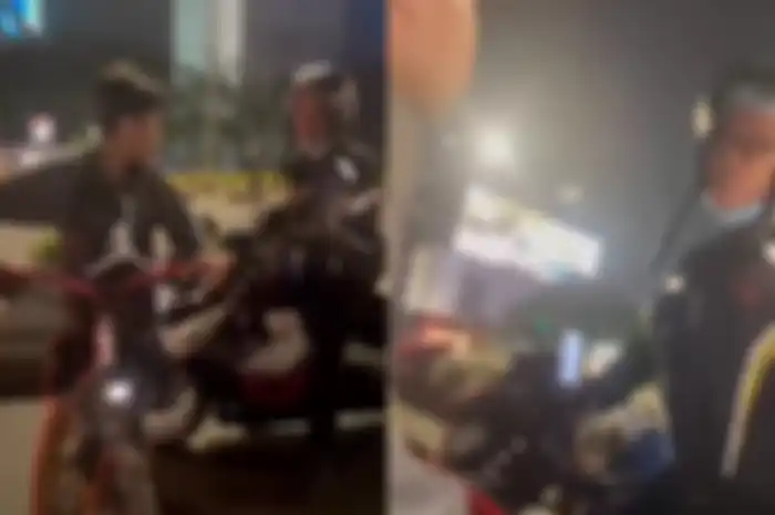 Keributan antara driver ojol pakai Yamaha NMAX dan pesepeda di Tanah Abang.