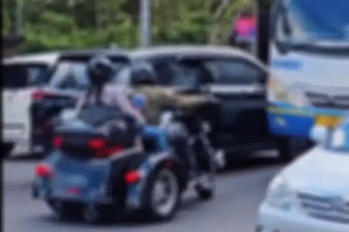 Ramai di Media Sosial Video Oknum Pengendara Harley-Davidson Lawan Arah di Bali Eh Malah Dia yang Emosi 