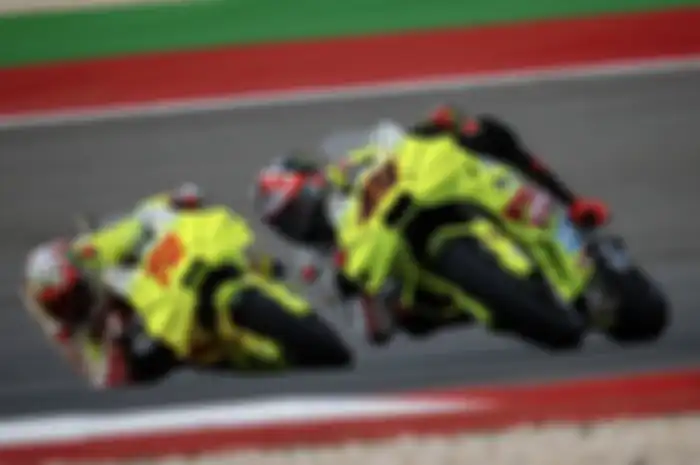 Ilustrasi pembalap tim Valentino Rossi alias Pertamina Enduro VR46 Racing Team.