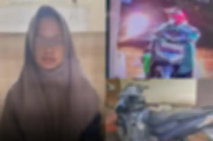 Cuma modal tiket parkir basah ibu rumah tangga nekat curi Honda Vario di parkiran Rumah Sakit.  