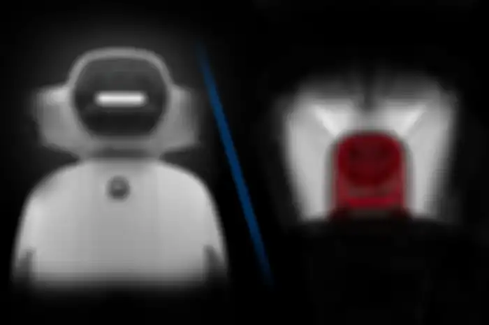Tampak lampu depan dan belakang mtoor baru 2025 yang mirip Vespa.