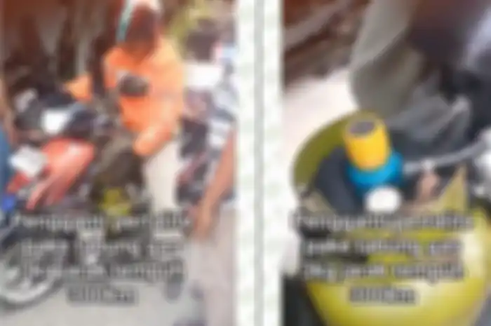 Viral seorang pemotor menggunakan tabung gas 3 kg untuk menggantikan Pertalite, bisa menempuh jarak 300 km.
