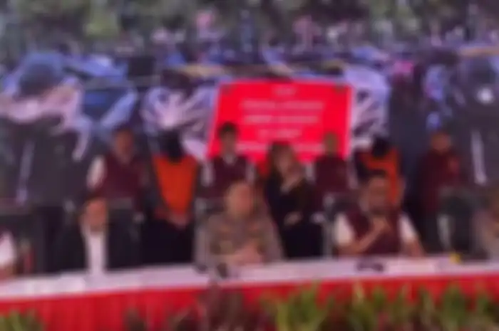 Press conference pengungkapan kasus tindak pidana fidusia dan atau penipuan dan atau penadahan kendaraan bermotor jaringan internasional, Kamis (18/7/2024).