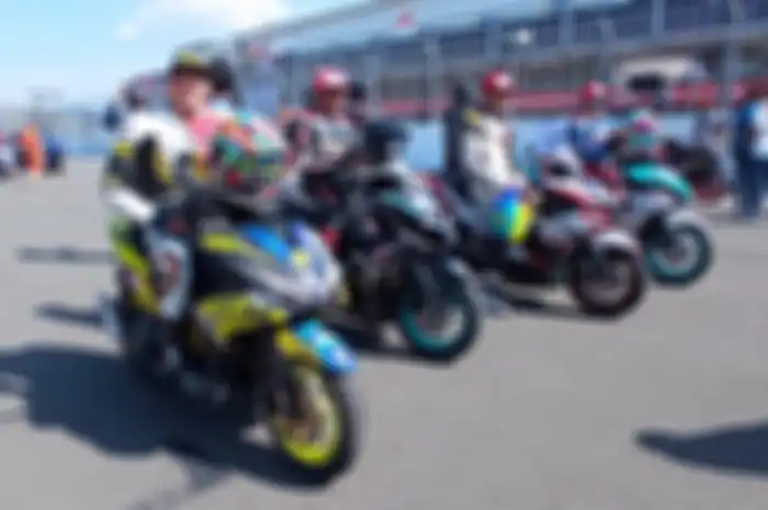 Yamaha Aerox jadi motor matic pertama yang balapan di Sirkuit Mandalika, Lombok, NTB. 