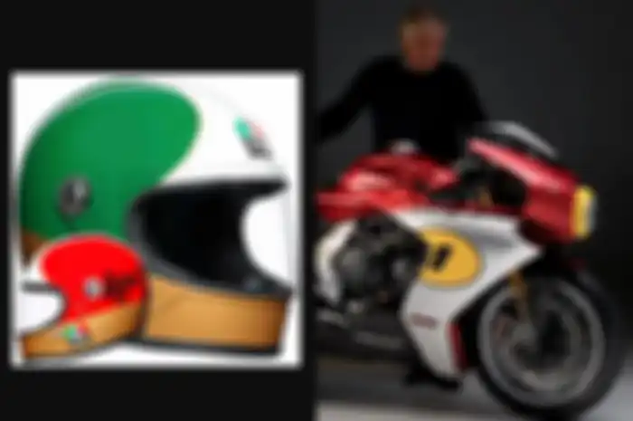 AGV X3000 edisi Giacomo Agostini pionir helm pembalap MotoGP model klasik
