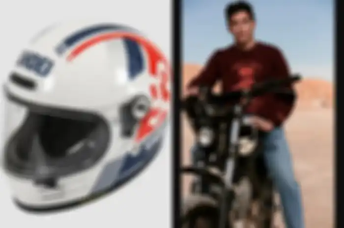 Helm Marc Marquez edisi retro dari Shoei