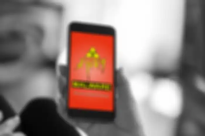 Ilustrasi malware yang menyerang HP Android