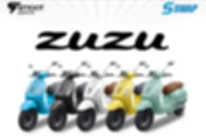 Motor listrik Smoot Zuzu dengan pilihan warnanya, cicilan termurah cuma segini.