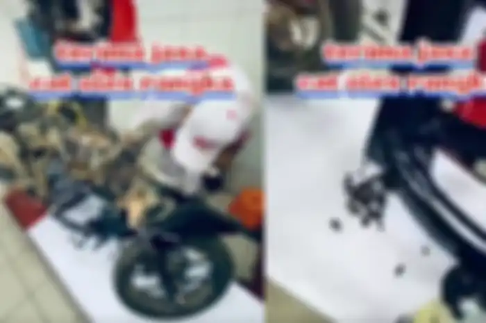 Video proses pengecekan dan pengecatan rangka eSAF gratis di AHASS.