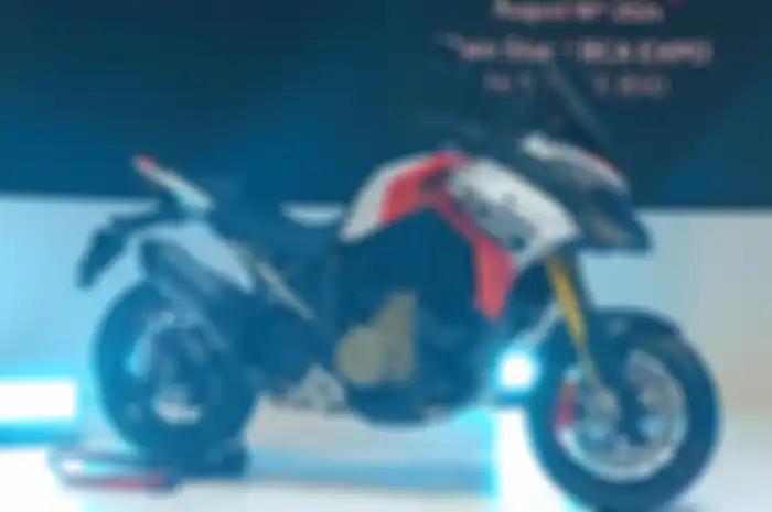 Ducati Multistrada V4 RS 2024 diperkenalkan di BCA Expo 2024, ICE BSD, Tangerang, Jumat (16/8)