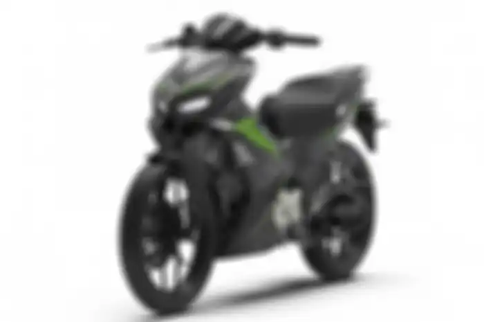 Gahar penampakan motor bebek Kawasaki bermesin 150cc, fitur lengkap pakai knalpot model moge.