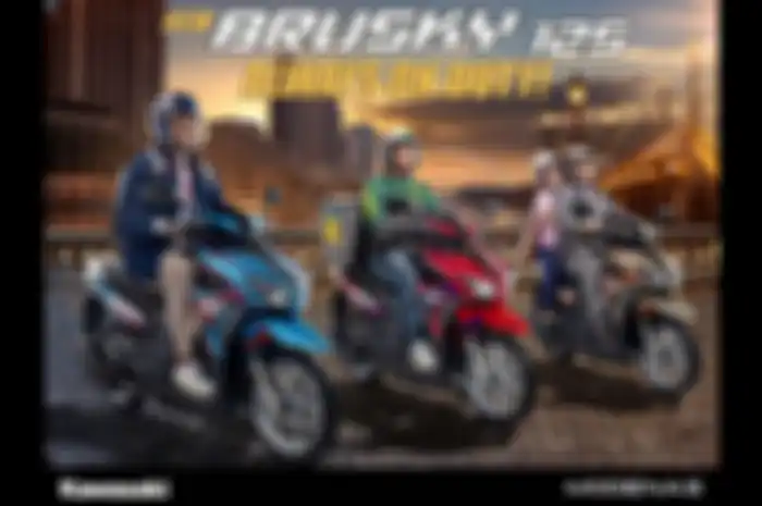 Kawasaki Brusky 125 desainnya mirip Honda Vario