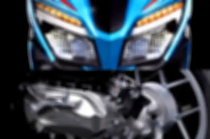 Lampu dan pelek Kawasaki Brusky 125 mirip Honda Vario LED