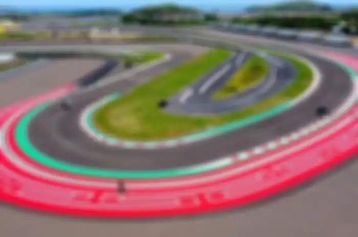 Foto ilustasi Sirkuit Mandalika sebagai gelaran MotoGP Mandalika 2024, lagi ramai soal hosting fee.