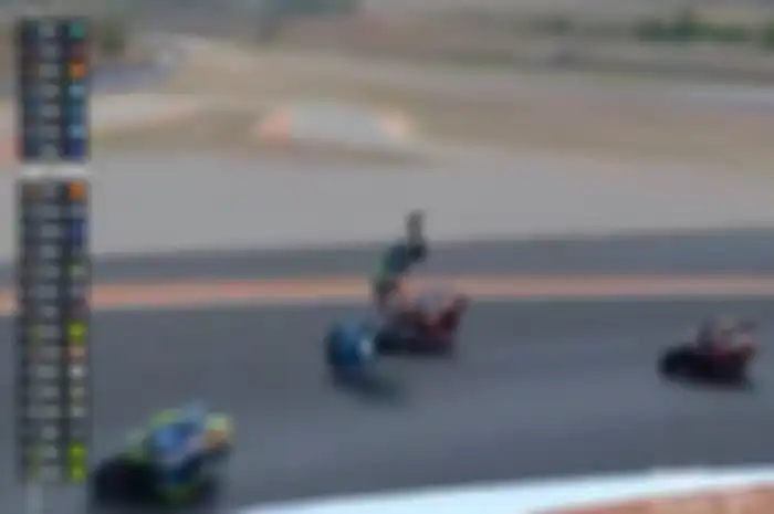 Fermin Aldeguer, pengganti Marc Marquez musim depan crash di Moto2 Aragon 2024, pembalap Indonesia Mario Aji finis segini.
