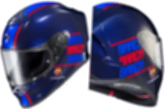 Helm Scorpion EXO-R1 Air edisi tim bola Barcelona 