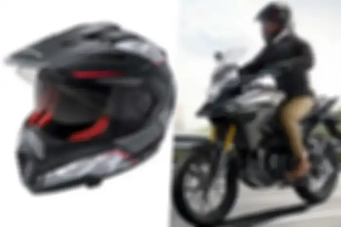 Helm full face model adventure cocok buat naik Honda CB150X