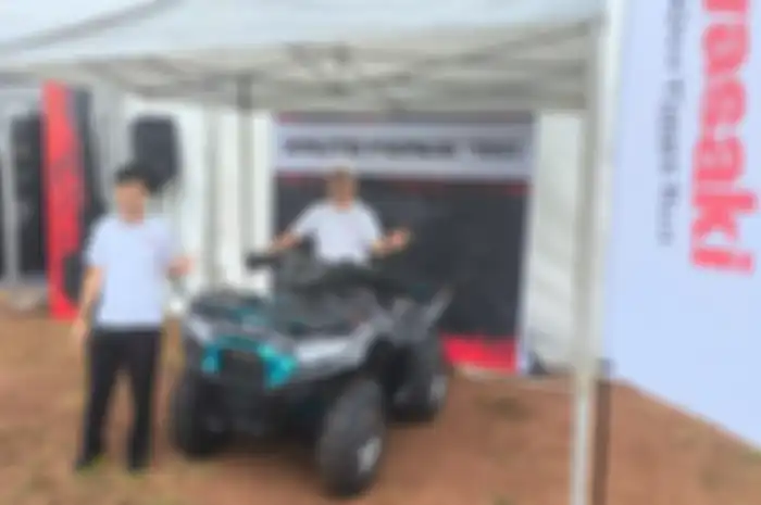 ATV, motor baru roda empat yang dikenalkan Kawasaki didatangkan langsung dari Amerika.