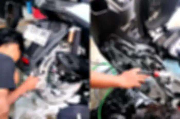 Proses prewash dan shampoo di Elite Biker Zone jadi kunci cuci motor bersih