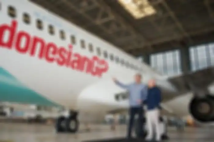 Garuda Indonesia Luncurkan Livery Spesial MotoGP Indonesia di Sirkuit Mandalika Ada Juga Diskon Tiket