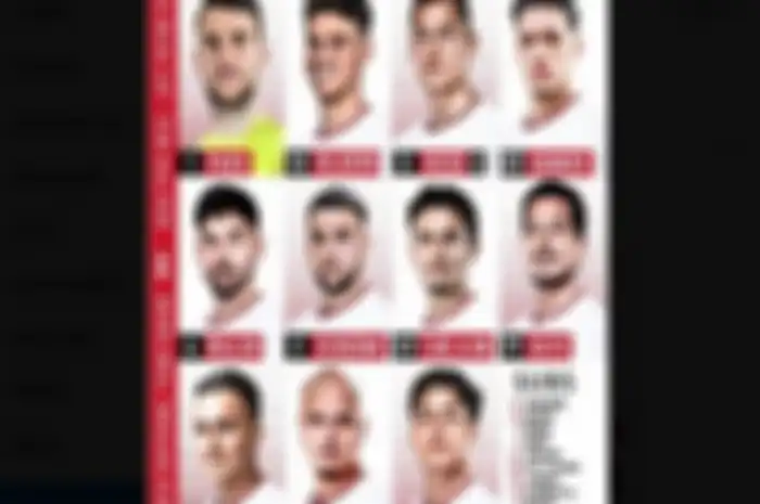 Susunan pemain Timnas Indonesia.