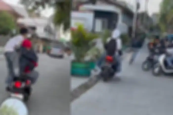 Seperti di Film Aksi Polisi di Jakarta Barat Kejar Para Pelaku Tawuran Naik Motor