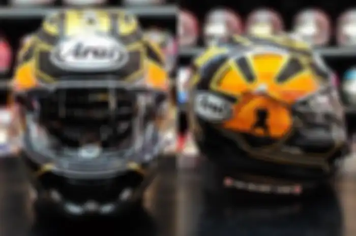 Helm Arai RX7X Pedrosa Spirit Gold di THC Helmet