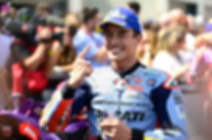 Pembalap Gresini Racing, Marc Marquez juara Race MotoGP Aragon 2024.
