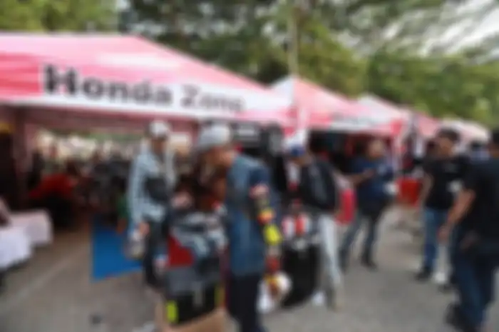 Suasana member komunitas di Honda Bikers Day atau HBD sebelumnya.